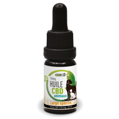HUILE CBD pour Chiens & Chats 1,5 % 150 mg 10 ml