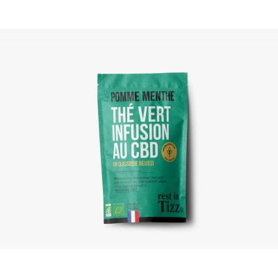 Infusion bio au cbd pomme menthe by tizz